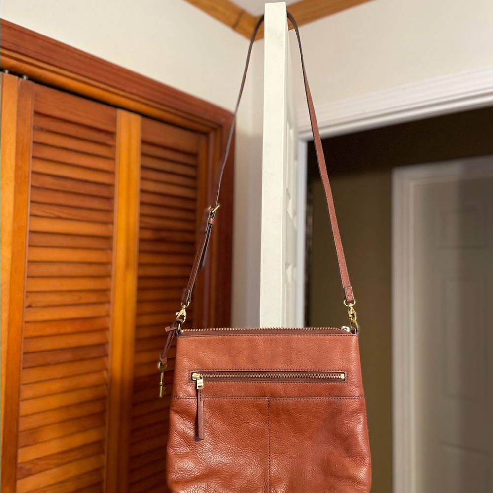 Fossil Leather Crossbody Bag